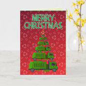 Verwarde kerstvuilnis/Vervalsing/Recycling Collect Kaart (Gele Bloem)