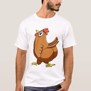 Verwarde Kip Meme T-shirt