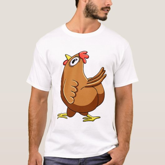 Verwarde Kip Meme T-shirt (Voorkant)