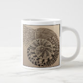 Verwarde koffiemok grote koffiekop (Rechts)