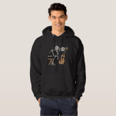 Verwarde muziekrobot hoodie (Voorkant volledig)