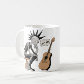 Verwarde muziekrobot koffiemok (Voorkant links)
