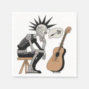 Verwarde muziekrobot servet