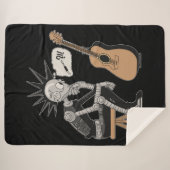 Verwarde muziekrobot sherpa deken (Voorkant (horizontaal))