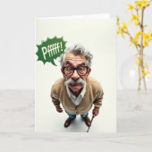 Verwarde Opa Vaderdag kaart (Gele Bloem)
