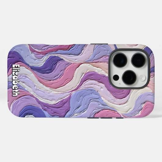 verwarde pastelgolven Case-Mate iPhone case (Achterkant (horizontaal))