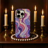verwarde pastelgolven iPhone hoesje