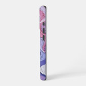verwarde pastelgolven iPhone hoesje (Linkerkant)
