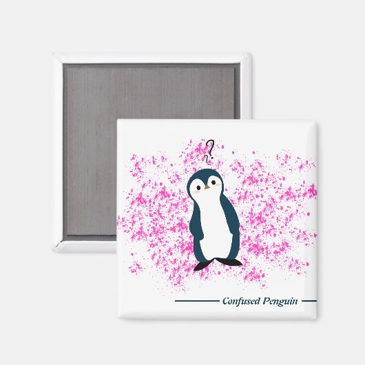 Verwarde pinguïnmagneet magneet (Voorkant / Achterkant)