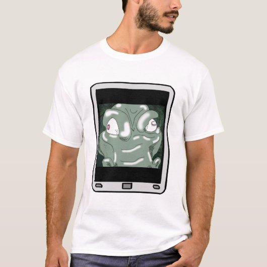 Verwarde T-shirt Express® KrokodilleSelfie (Voorkant)