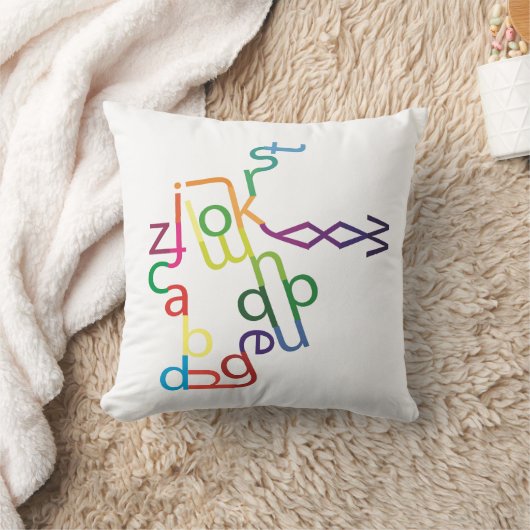 Verwarde tekst (kleine letters) kussen (Deken)