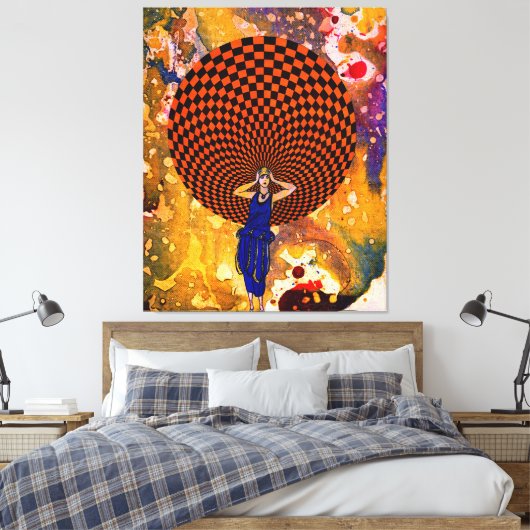 Verwardheid door Michael Moffa Canvas Afdruk (Insitu (Slaapkamer))