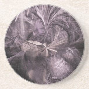 Verwardheid in zwart-wit zandsteen onderzetter