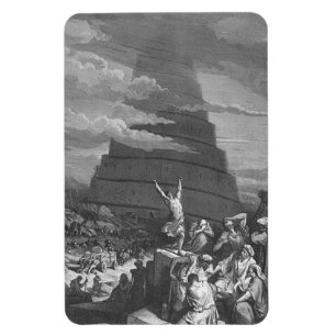 Verwardheid van de tongtoren van Babel door de Gus Magneet
