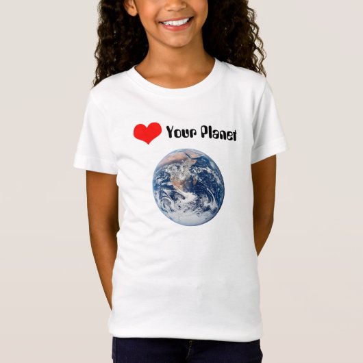Verwarm je planeet! Alien Peace Sign T-shirt (Voorkant)