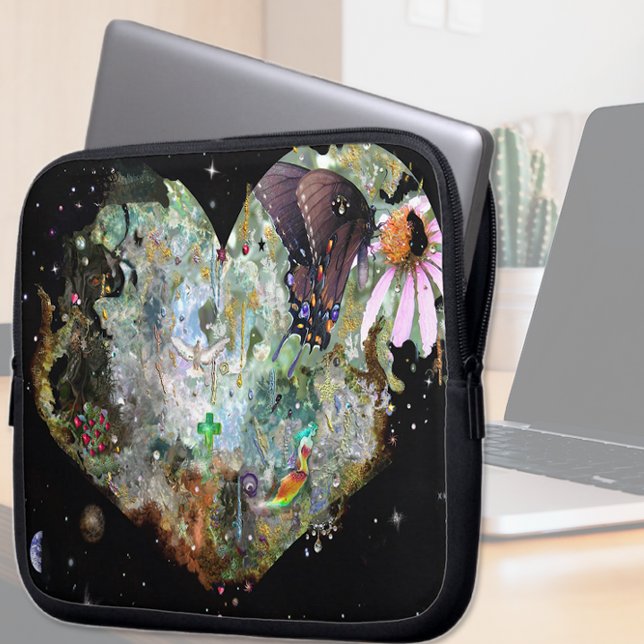 Verwarm je wereld 2 laptop sleeve (Creator heeft geüpload)