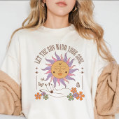 Verwarm je ziel Retro Boho Zon Tri-Blend Shirt