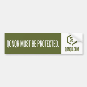 Verwarm moet beschermen bumpersticker