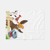 Verwarm uzelf met deze drie dieren fleece deken (Voorkant (Horizontaal))