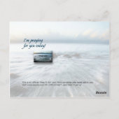 Verwarmd...bidden Briefkaart (Achterkant)