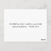 Verwarmd Briefkaart (Achterkant)