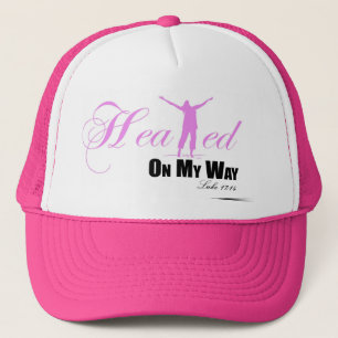 Verwarmd op mijn kant (roze, wit, zwart) Pet