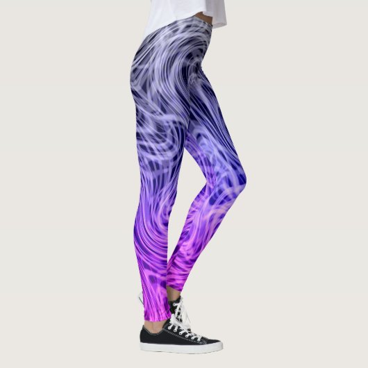 Verwarmd Paars Linear2 - Leggings (Rechts)