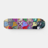 Verwarmd Patroonstijl Kleurrijk Skateboard (Horizontaal)