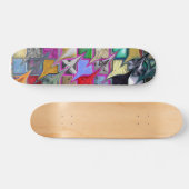 Verwarmd Patroonstijl Kleurrijk Skateboard (Horizontaal)