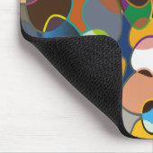 Verwarmd polychrome cirkelpatroon muismat (Hoek)