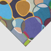 Verwarmd polychrome cirkelpatroon tissuepapier (Detail)