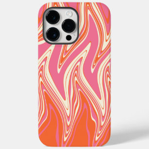 Verwarmd - Roze, Oranje en crème Case-Mate iPhone 14 Pro Max Hoesje
