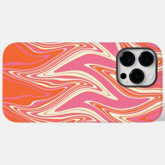 Verwarmd - Roze, Oranje en crème Case-Mate iPhone Case (Achterkant (horizontaal))