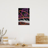 Verwarmde muziek poster (Keuken)