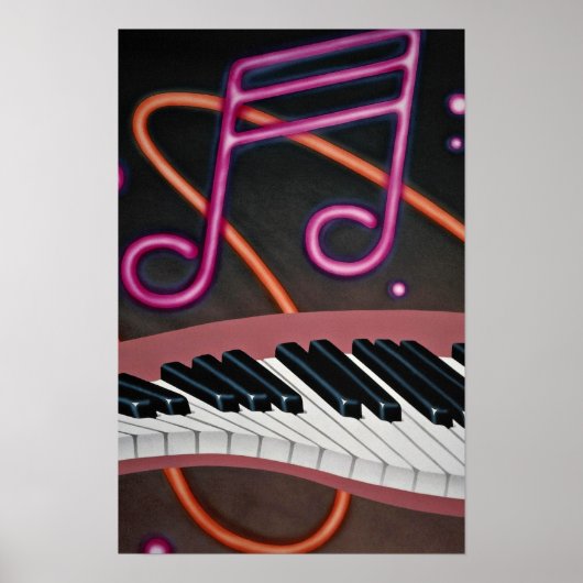 Verwarmde muziek poster (Voorkant)