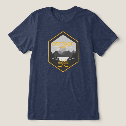 Verwarmde Rivaliteit Cottage Kern Tri-Blend Shirt (Design voorkant)