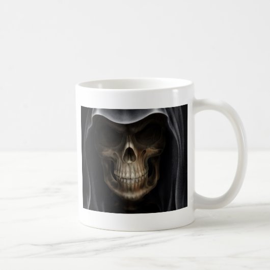 Verwarmde schedel - Grim Reaper Koffiemok (Rechts)