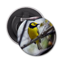 Verwarmde warbler Magnet Backed Bottle Opener
