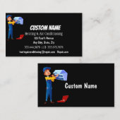 Verwarming & Airconditioning HVAC Reparatie Instal Visitekaartje (Voorkant / Achterkant)