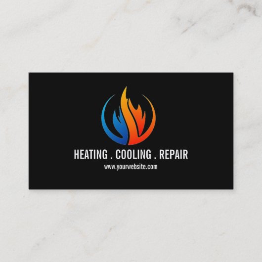 Verwarming & Airconditioning, Koeling Visitekaartje (Voorkant)