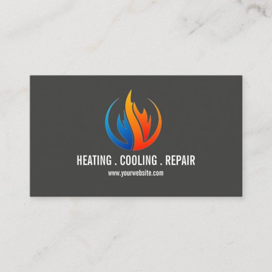 Verwarming & Airconditioning, Koeling Visitekaartje (Voorkant)