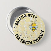 Verwarming bij de behandeling met bijenvenom-Butto Ronde Button 7,6 Cm (Voorkant /achterkant)