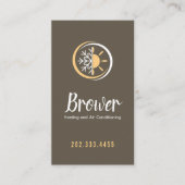 Verwarming en airconditioning, koeling, reparatie visitekaartje (Voorkant)