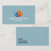 Verwarming en airconditioning, koeling visitekaartje (Voorkant / Achterkant)