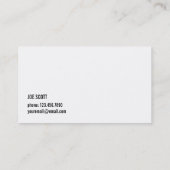 Verwarming en airconditioning, koeling visitekaartje (Achterkant)