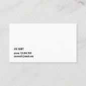 Verwarming en airconditioning, koeling visitekaartje (Achterkant)