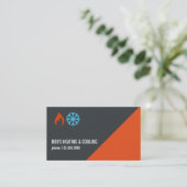 Verwarming en airconditioning, koeling visitekaartje (Staand voorkant)