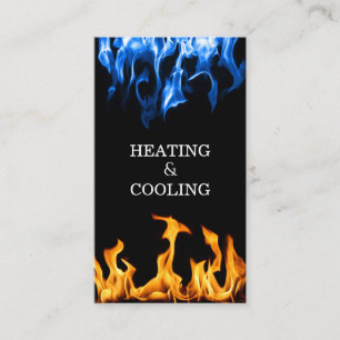 Verwarming- en airconditioningbedrijf Fire and Ice Visitekaartje