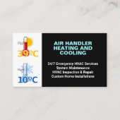 Verwarming en koeling, aangepaste professionele HV Visitekaartje (Voorkant)