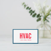 Verwarming en koeling, airconditioning, HVAC Busin Visitekaartje (Staand voorkant)